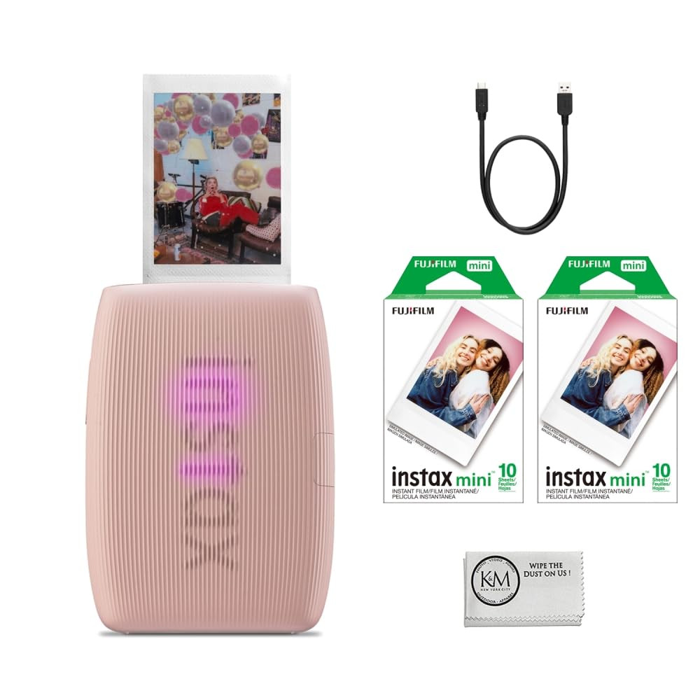 Fujifilm INSTAX Mini Link 3 Smartphone Printer | Rose Pink Bundled INSTAX Mini Instant Film | 20 ... | Amazon (US)