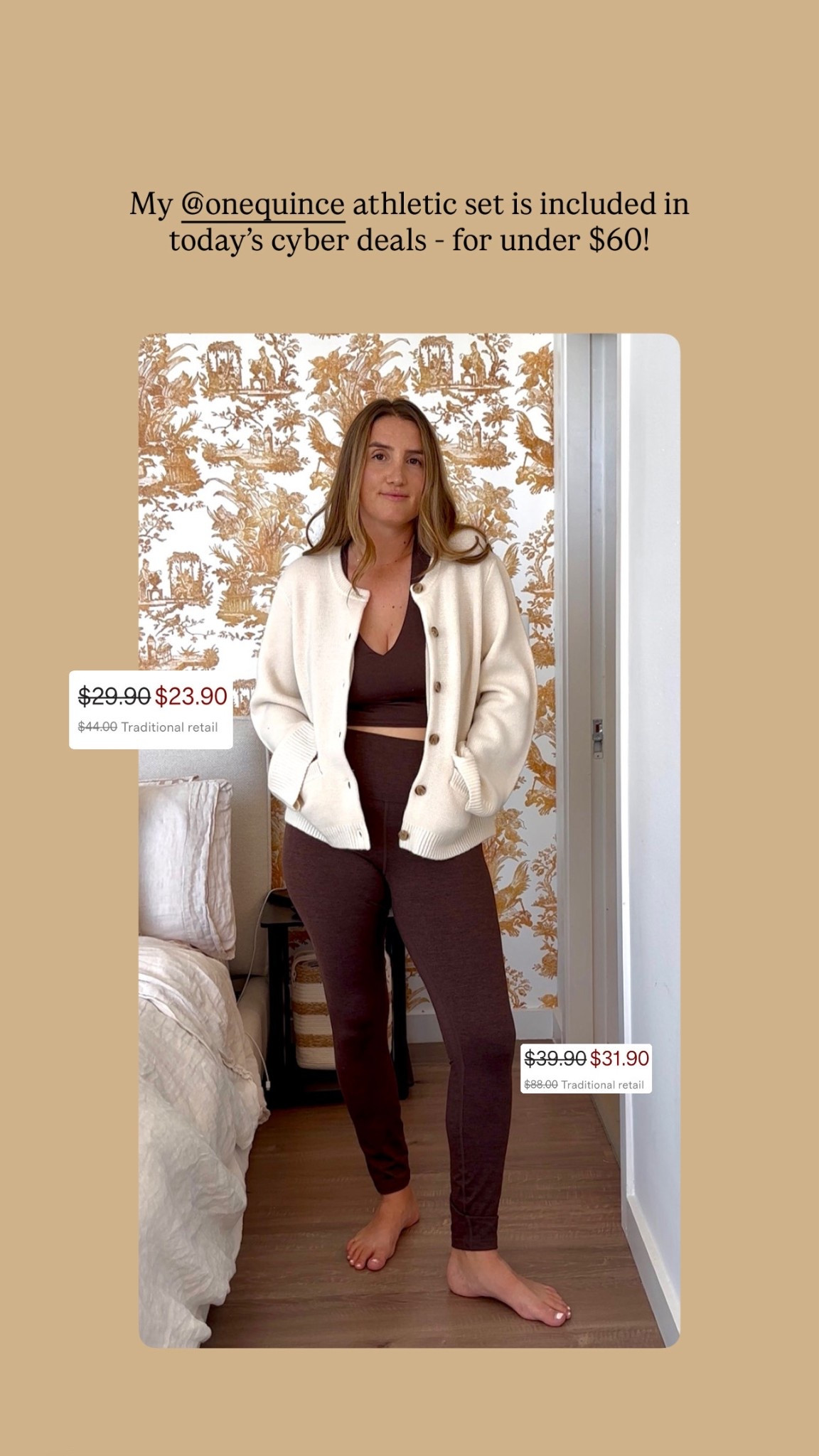 Quince athletic set!! Super stretchy and I love this espresso brown color! Set is under $60 with cyber Monday!

#LTKHoliday #LTKCyberWeek #LTKmomlife