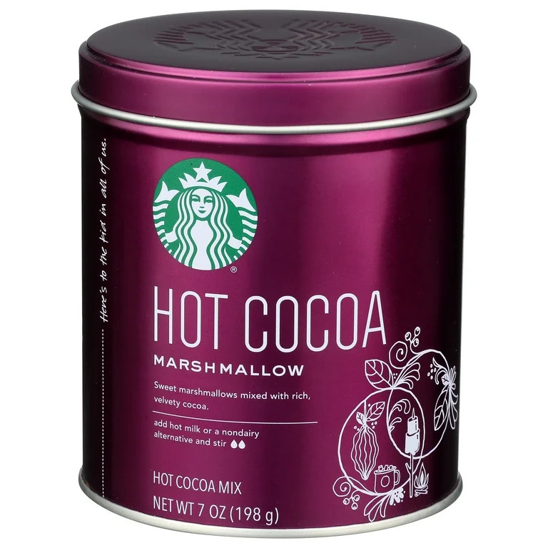Starbucks Hot Cocoa Marshmallow Tin, 7 oz. - Walmart.com | Walmart (US)