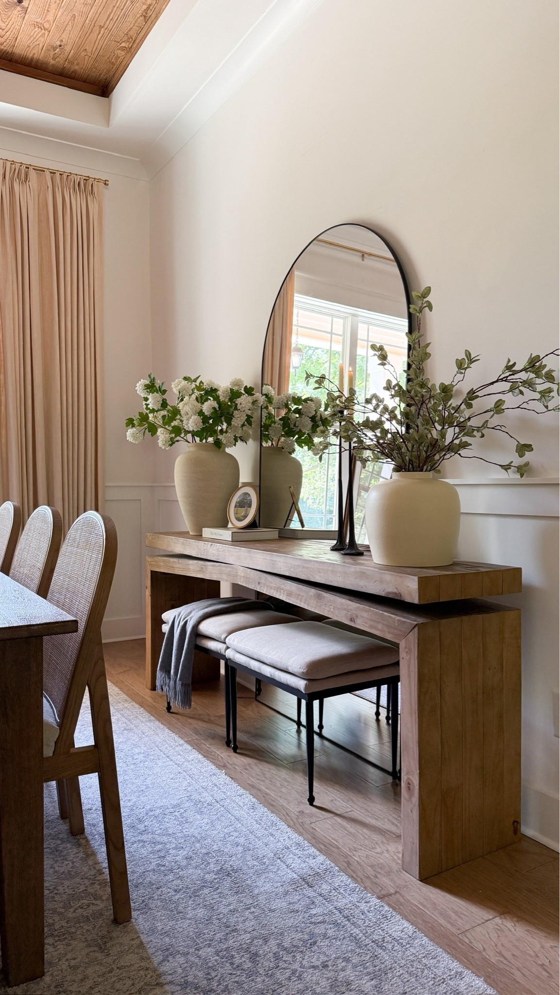 Looking back at our old console table and spring/summer styling in our great room 🤍 Although I love how warm and cozy our dining room looks now, I did love this decor too!

#LTKHome