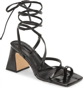 Topshop Nadia Wraparound Tie Sandal | Nordstrom | Nordstrom