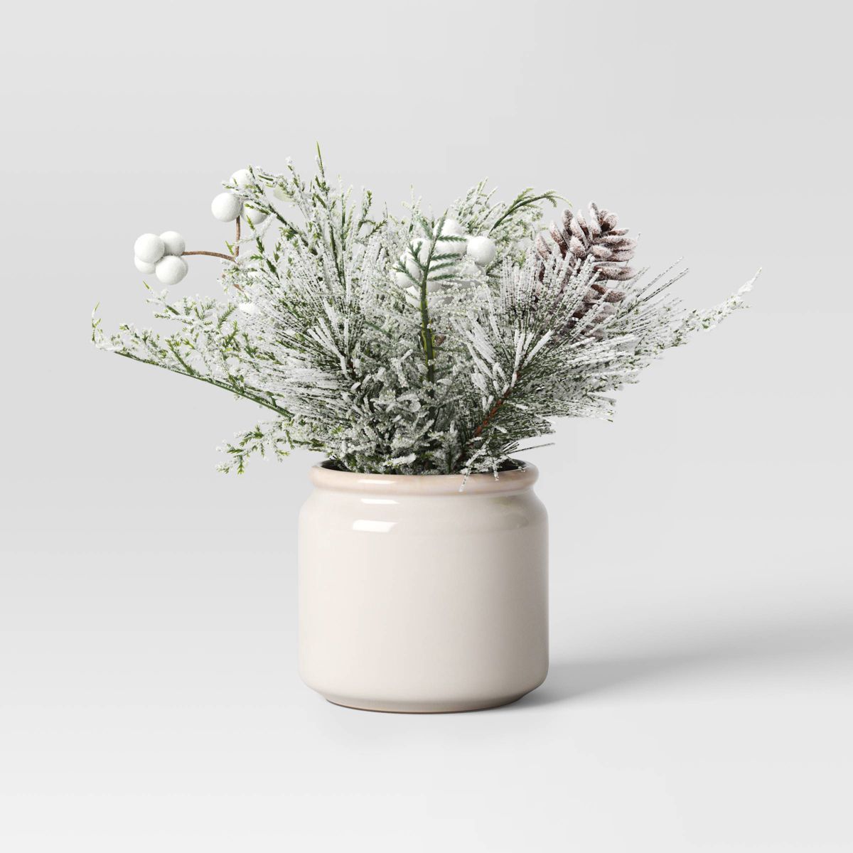 Artificial Plant Small Heavy Flocked Arrangement - Threshold™ | Target