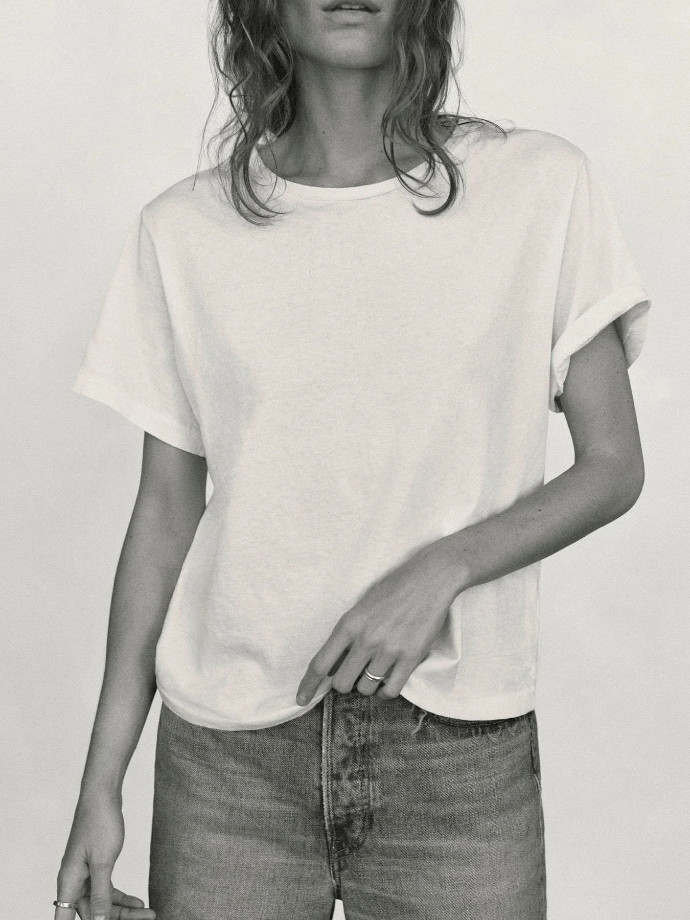 White Toughknit Easy Tee | Buck Mason | Buck Mason