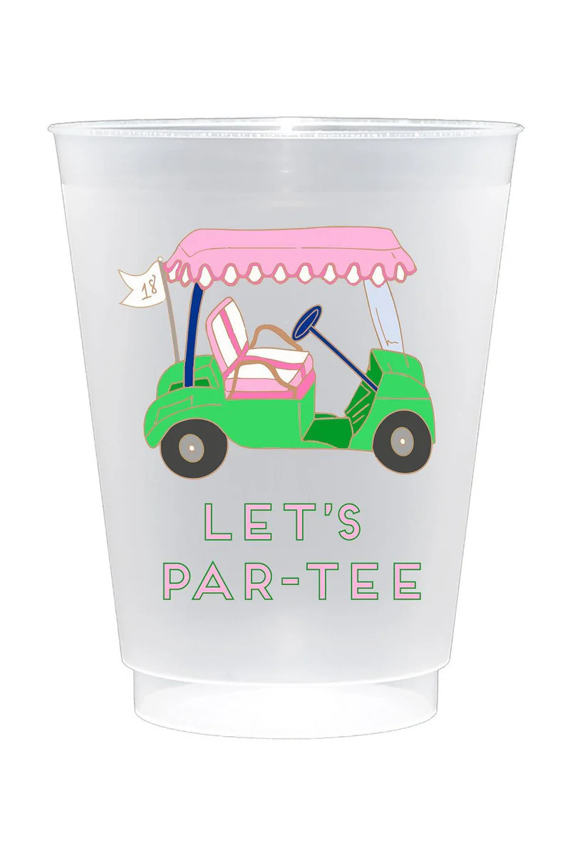 Preppy Golf Shatterproof Frost Flex Plastic Cups (Set of 10) | CANVAS