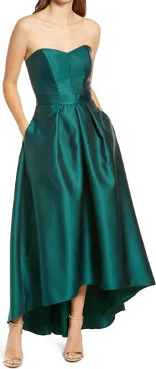 Strapless High/Low Ballgown | Nordstrom