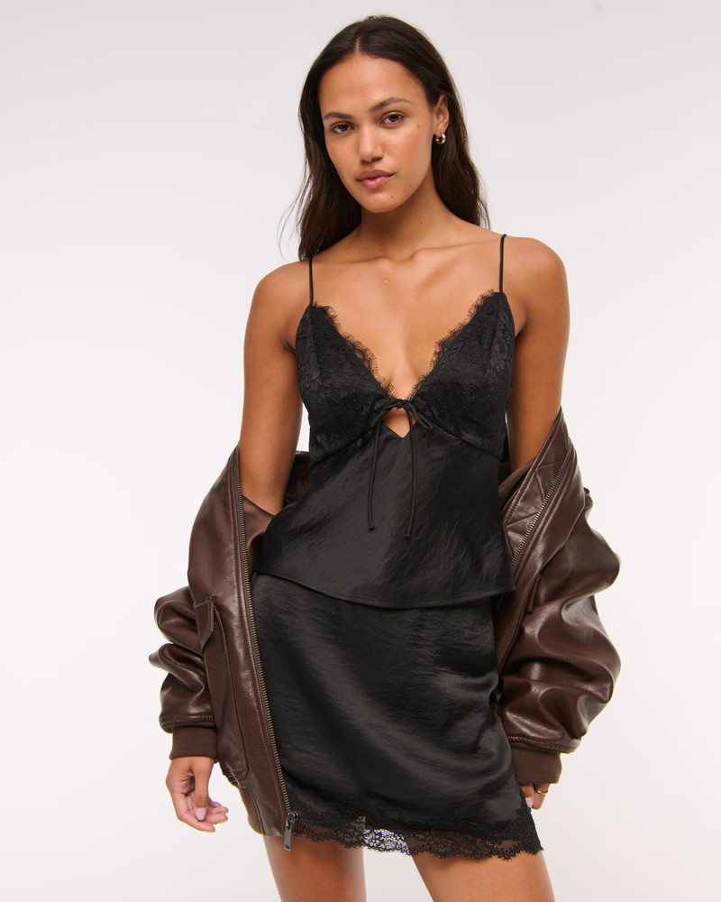 The A&F Bella Tie-Front Cami | Abercrombie & Fitch (US)