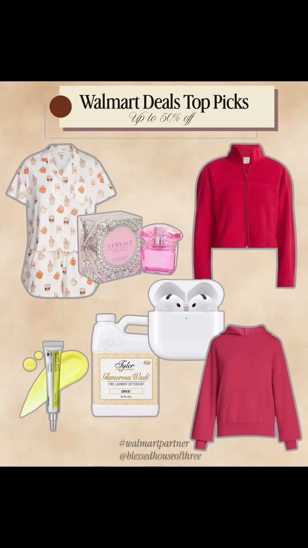Walmart deals are SO good right now — I rounded up my top picks with savings up to 50% off! 

There are some seriously good Walmart finds included in this sale across fashion, beauty, home and tech. I found cozy fall fashion, pajamas, beauty favorites, AirPods, home appliances, a cordless vacuum and more. I also included two of my personal beauty favorites — the La Roche-Posay cleanser and StriVectin neck cream!

If you’ve been waiting to grab something on your wishlist, definitely check the prices today because Walmart deal pricing can change quickly.

Shop my Walmart Deals top picks here! 🤎

@Walmart deals, Walmart sale, Walmart deals today, Walmart fashion deals, Walmart beauty deals, Walmart home deals, Walmart finds, Walmart fashion finds, Walmart beauty favorites, Walmart home finds, Walmart tech deals, affordable Walmart finds, Walmart must haves

#LTKSaleAlert #LTKBeauty