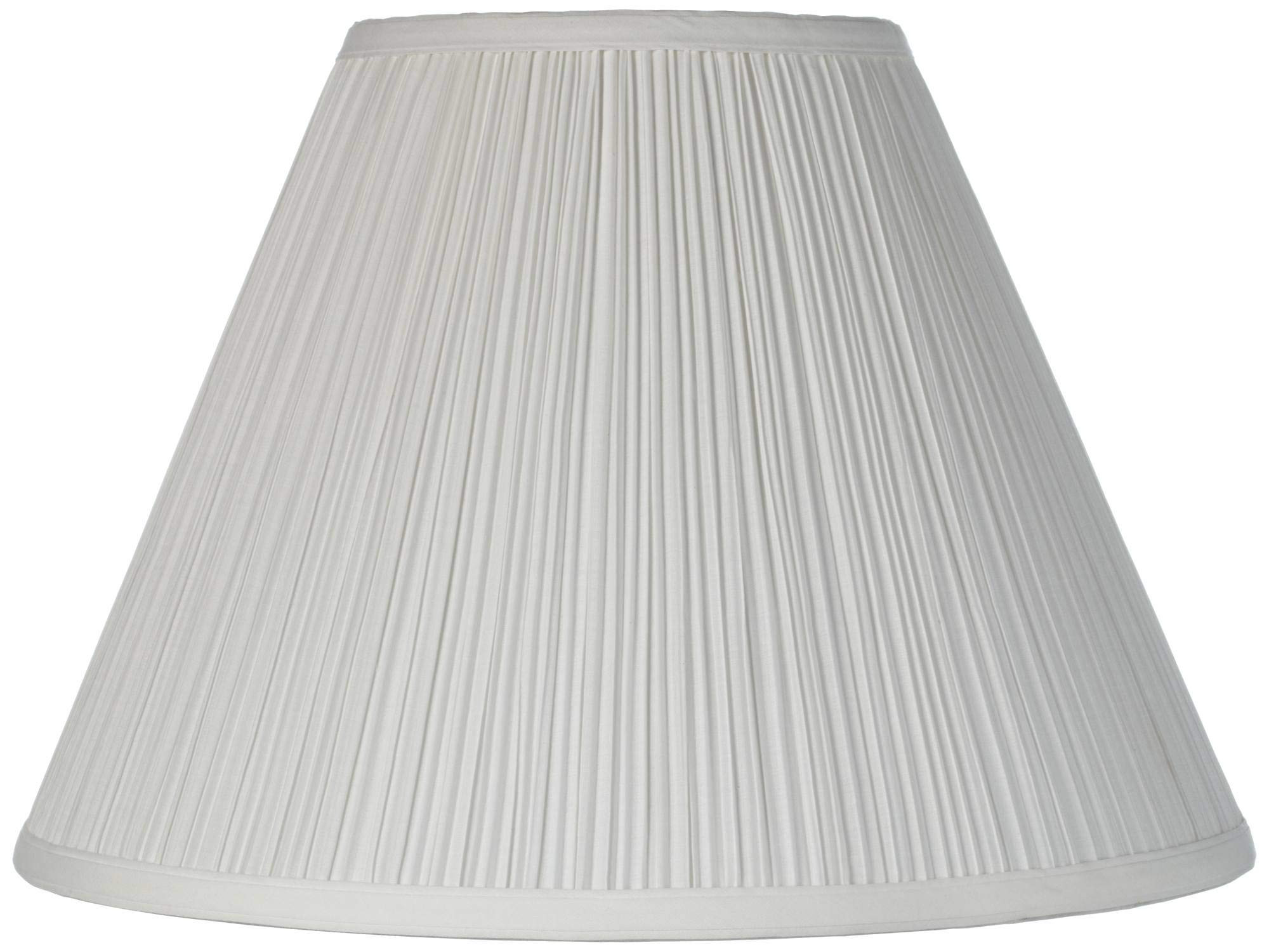 6 1/2" Top x 15" Bottom x 10 1/2" High x 11" Slant Lamp Shade Replacement Medium White Empire Mus... | Amazon (US)
