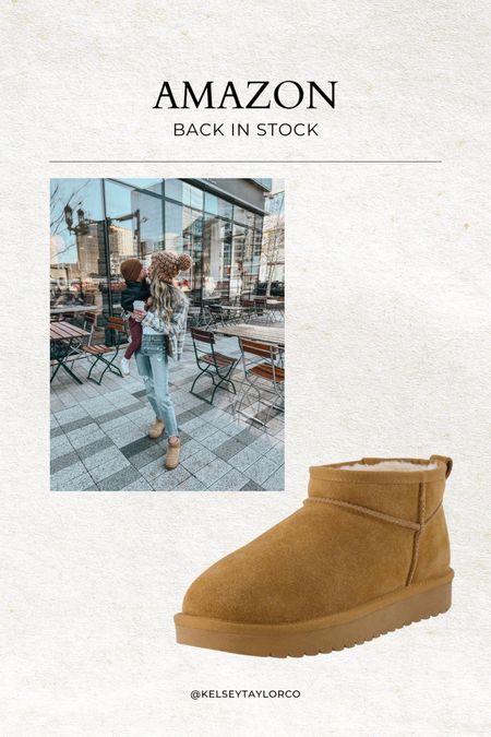 Ugg look a like boots back in stock! $69, so comfy and great quality - I sized up 1/2 

#LTKSeasonal #LTKstyletip #LTKfindsunder100