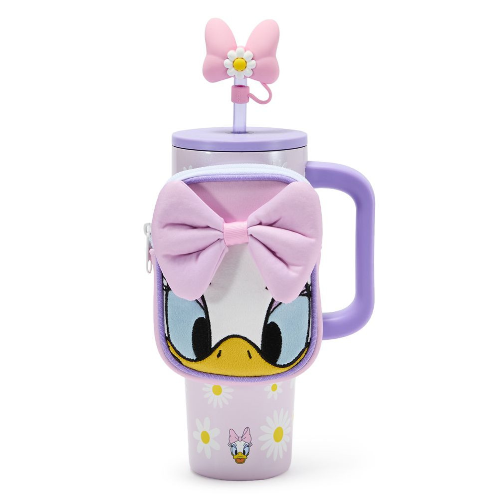 Daisy Duck 30 oz. Stainless Steel Travel Tumbler with Straw plus Zip Case | Disney Store
