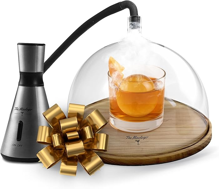 The Mixologer Cocktail Smoker Kit – Whiskey Smoker Glass Dome Infuser for Old Fashioned – Cra... | Amazon (US)