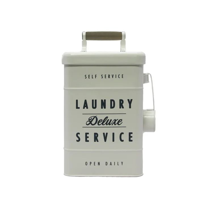 Better Homes & Gardens Large Metal Laundry Detergent Holder, Laundry Caddy, White | Walmart (US)