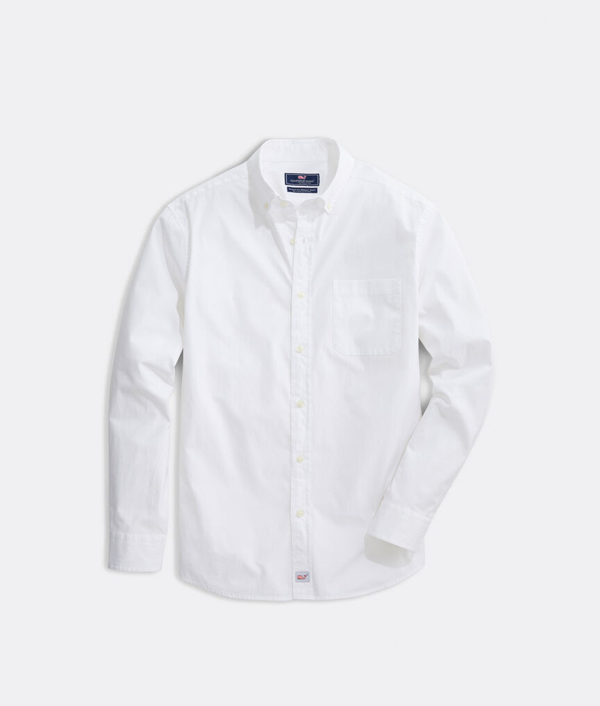 Stretch Poplin Solid Shirt | vineyard vines