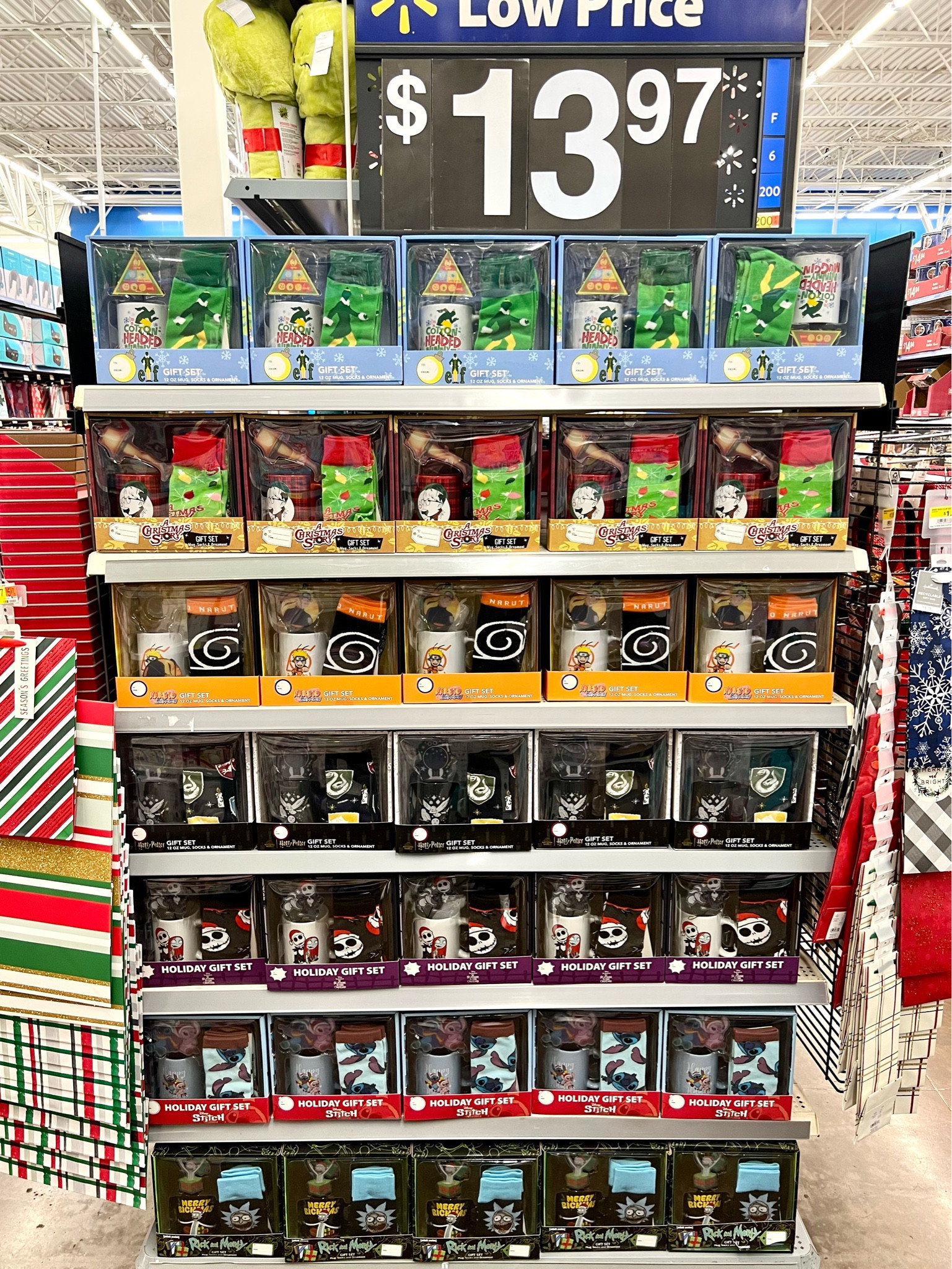 Walmart: Movie character Christmas gift sets (comes with a mug, socks, and ornament) 

#LTKHoliday #LTKGiftGuide