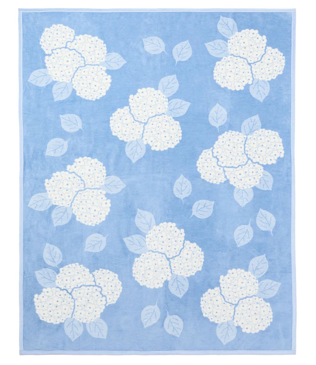 Hydrangeas Light Blue Original Blanket | ChappyWrap