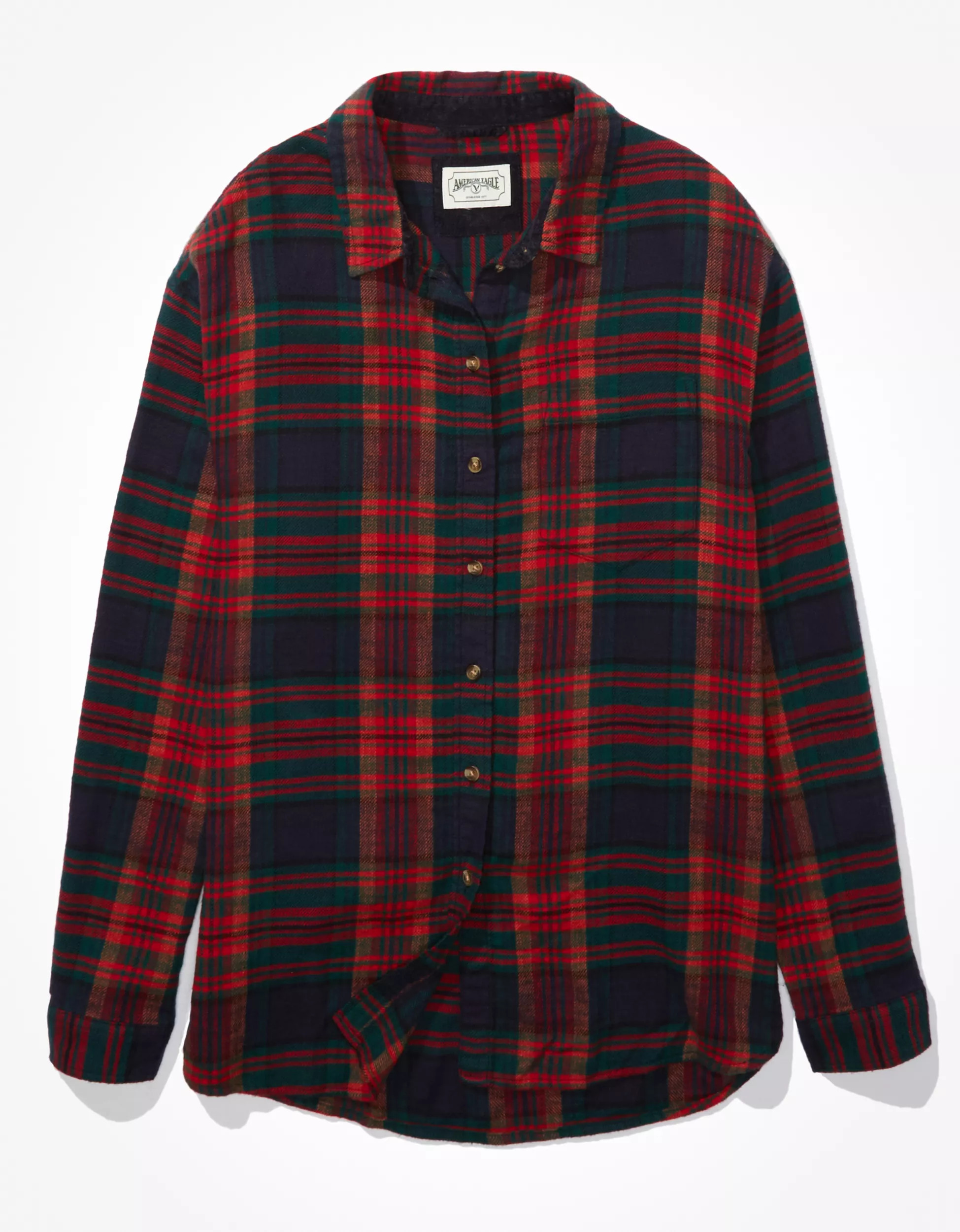 AE Oversized Flannel Shirt | American Eagle Outfitters (US & CA)