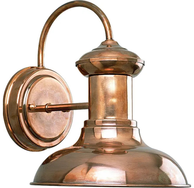 Progress Lighting Brookside 1 Light Dark Sky Outdoor Wall Sconce with Metal Shade - 10" Tall | Build.com, Inc.