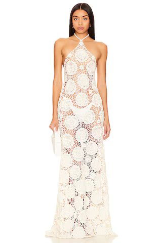 Tularosa Thalassa Floral Crochet Dress in White from Revolve.com | Revolve Clothing (Global)