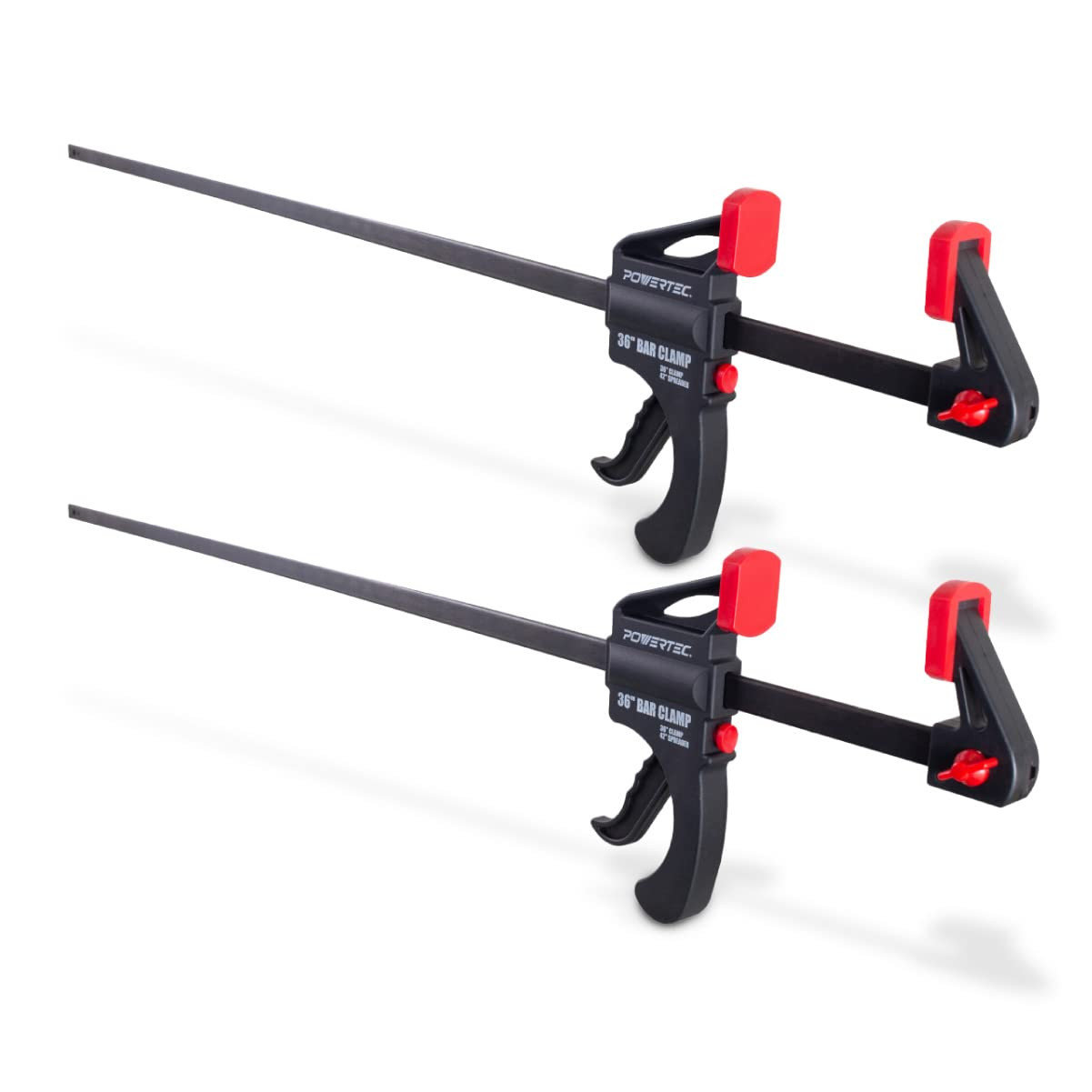 POWERTEC 71597 36 Inch Bar Clamps with Spreader, Trigger Clamps for Woodworking, One-Handed Carpe... | Amazon (US)