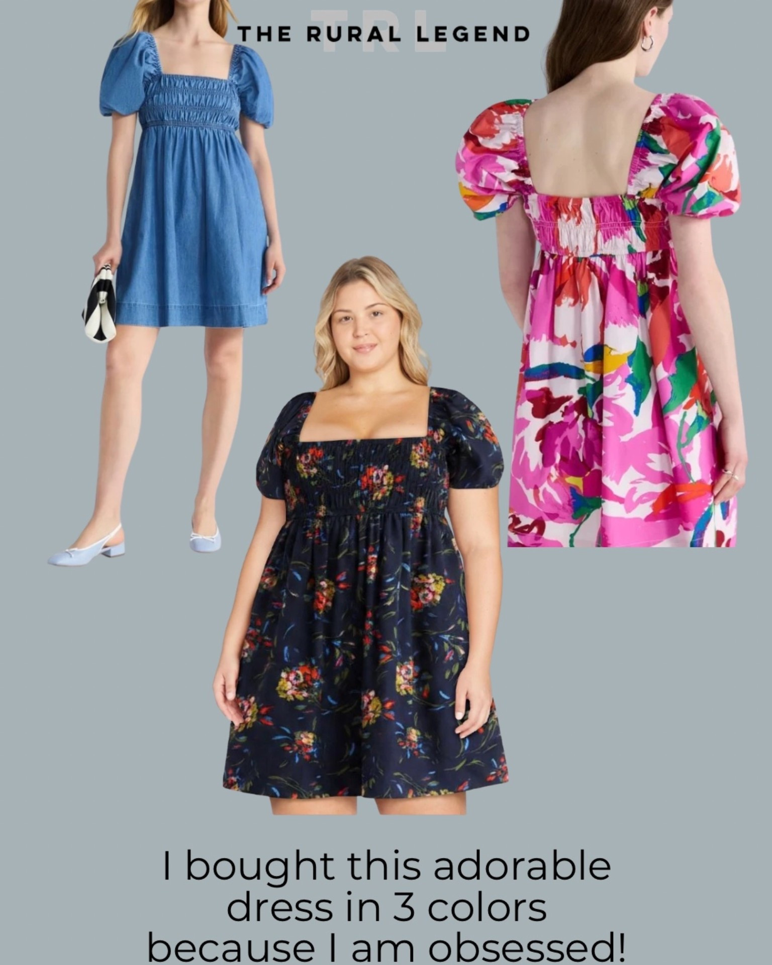 Flattering plus size dresses for summer - LOVE this puff sleeve dress from Walmart! I sized down.

#LTKOver40 #LTKPlusSize #LTKMidsize