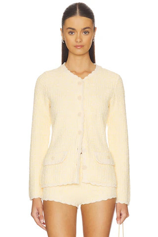 LoveShackFancy Gaililee Cardigan in Daylily Yellow from Revolve.com | Revolve Clothing (Global)