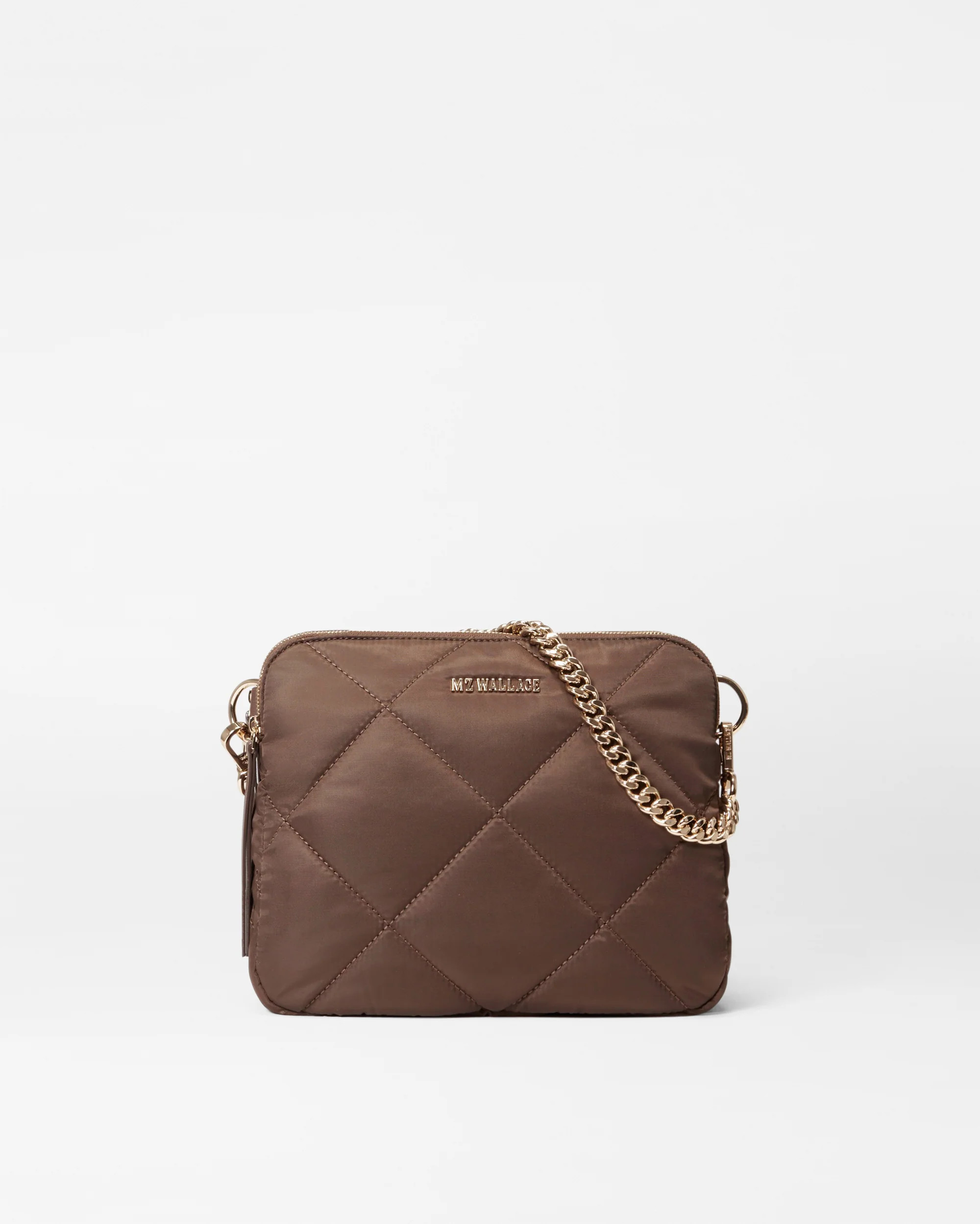 Madison Quilted Crossbody Bag in Walnut| MZ Wallace | MZ Wallace
