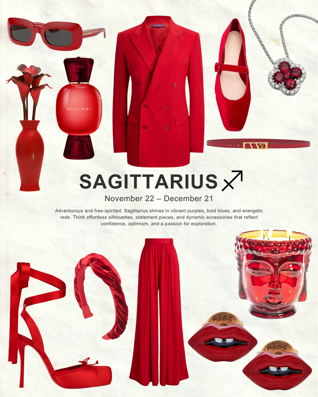 ✨ Zodiac Style Guide: Sagittarius & Capricorn ✨

Adventure meets ambition in this chic zodiac duo. 💜🤎

💜 Sagittarius embraces vibrant colors, effortless silhouettes, and statement pieces that reflect confidence, optimism, and a love for exploration.
🤎 Capricorn gravitates toward rich neutrals, structured tailoring, and timeless essentials that embody sophistication, discipline, and understated luxury.

Which style is calling your name? ♐♑

#SagittariusStyle #CapricornStyle #ZodiacFashion #LTKStyle #FashionInspiration #ShopTheLook #StyleGuide #LTKFinds #ZodiacStyle #FashionEdit 

 #LTKgrwm #LTKSeasonal #LTKBeauty