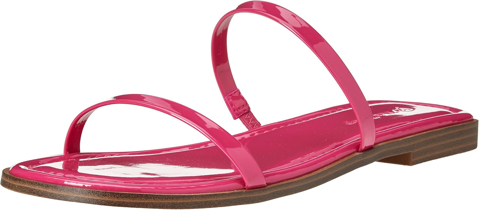 The Drop Women's Paris Square Toe Two Strap Flat Sandal | Amazon (US)
