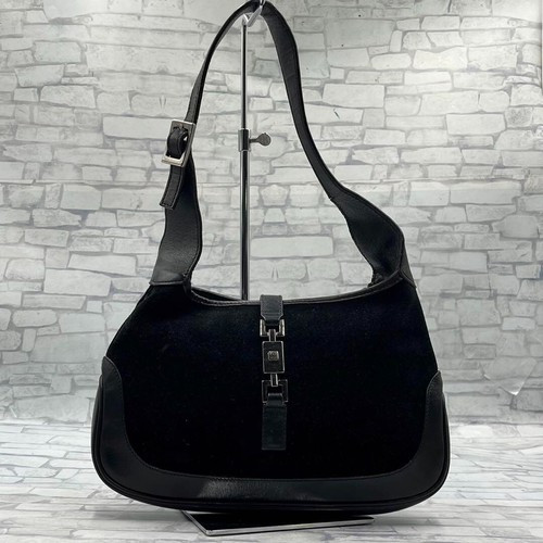 Gucci Handbag One Shoulder Jackie Suede Leather Black Shipped from Japan  | eBay | eBay US
