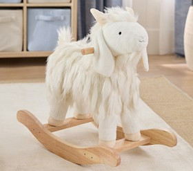 Goat Plush Nursery Rocker with Sound | Pottery Barn Kids