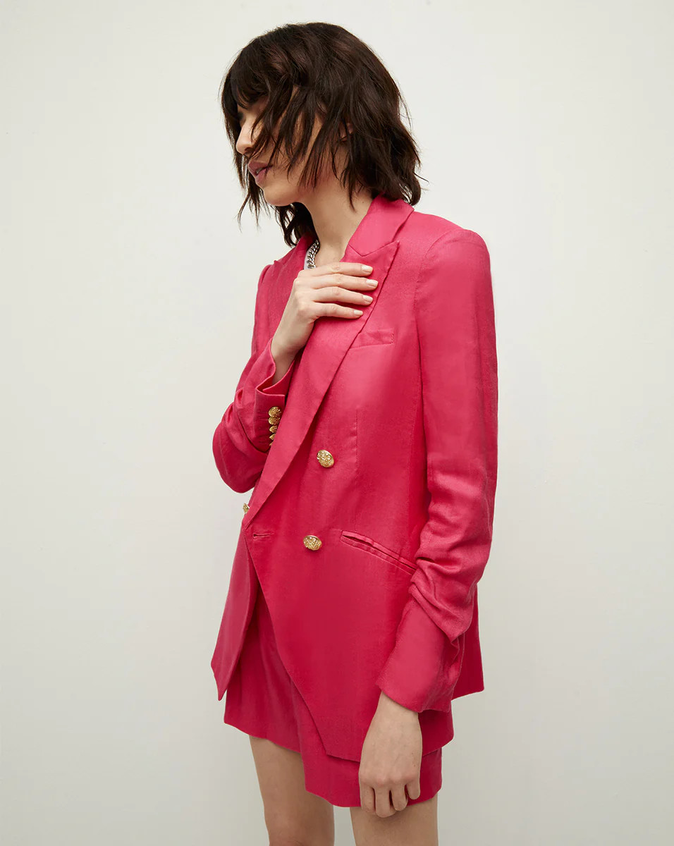 Hirsh Linen Dickey Jacket | Veronica Beard