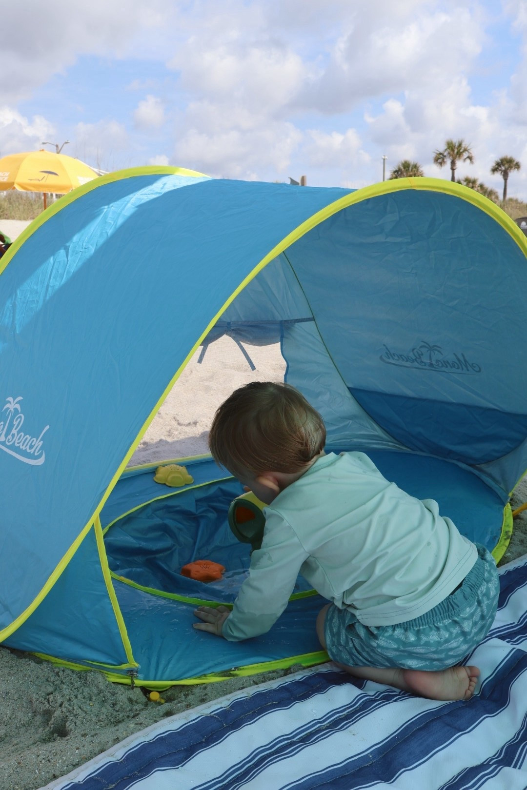 baby beach tent!! ⛱️🐠