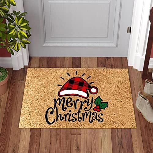 Christmas Doormat Gnome Santa Floor Mat Decor, ULemeili 5.7×23.6 inch Merry Xmas Reindeer Large ... | Amazon (US)