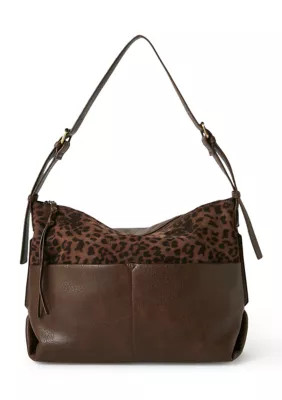 Leopard Print Hobo Crossbody Bag | Belk