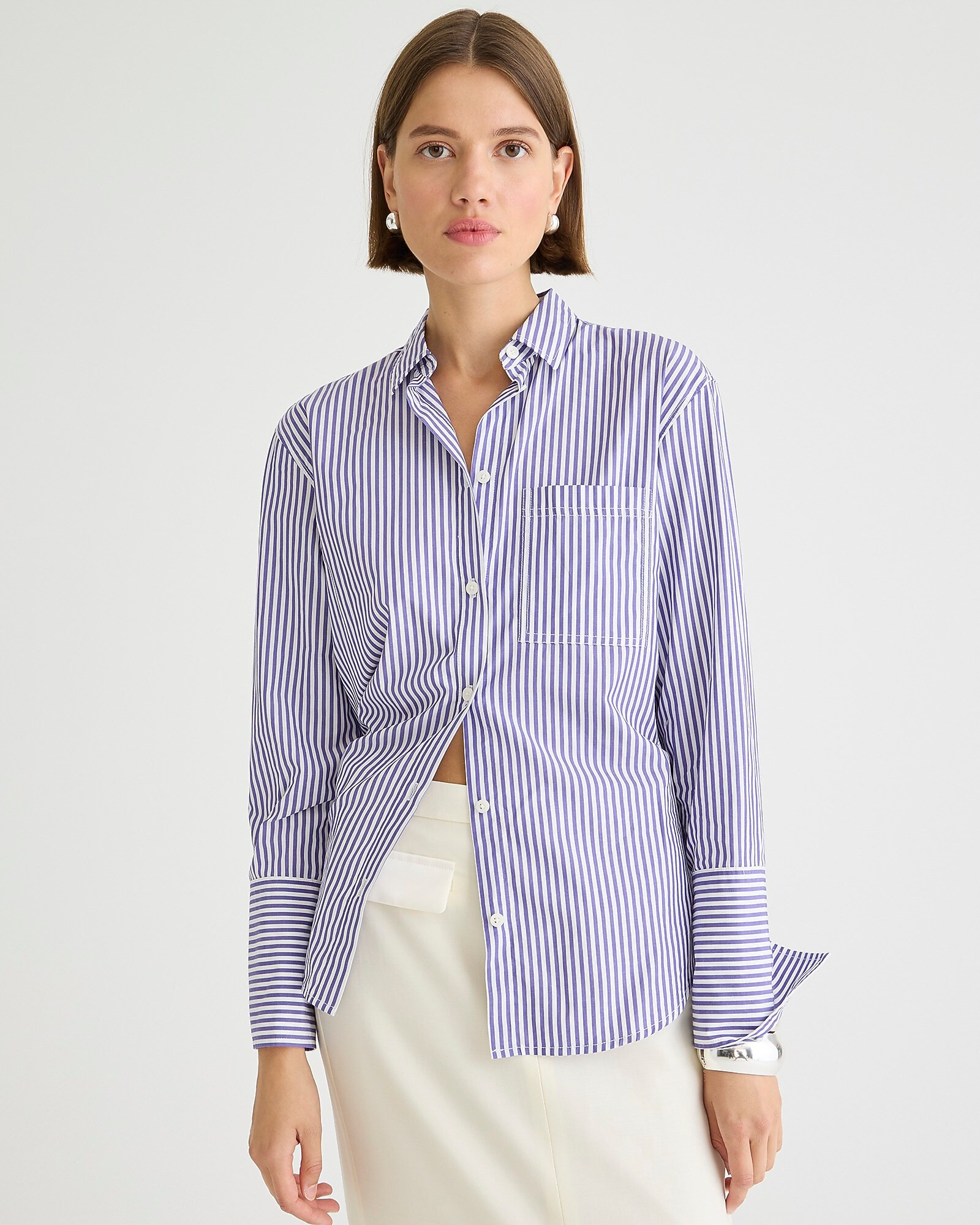 Garçon classic shirt in stripe cotton poplin | J. Crew US