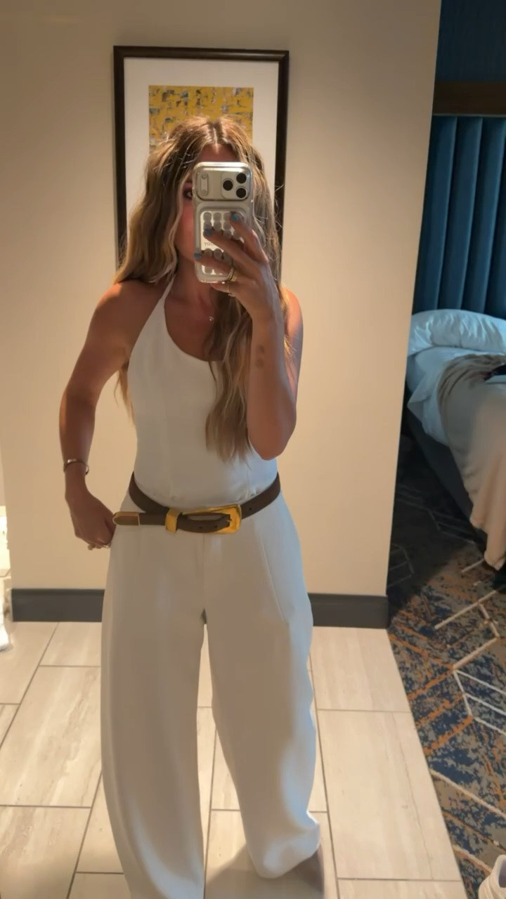 Monochrome, white on white, barrel pants, halter top, Aritzia, summer style

#LTKootd #LTKSeasonal #LTKgrwm