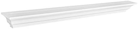 WELLAND Jefferson Crown Molding Floating Shelves Mantel Shelf (48-Inch, White) | Amazon (US)