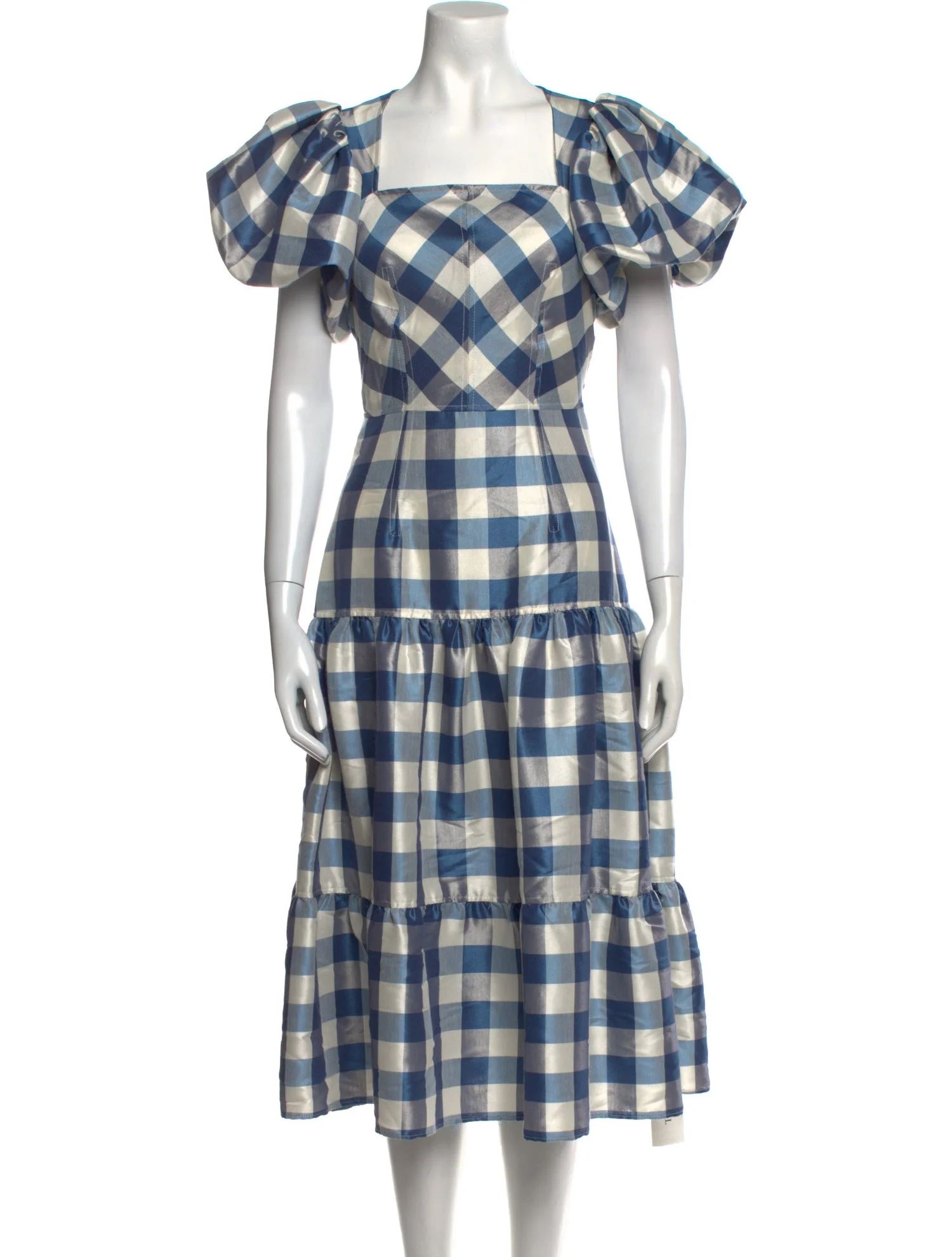 Plaid Print Midi Length Dress | The RealReal