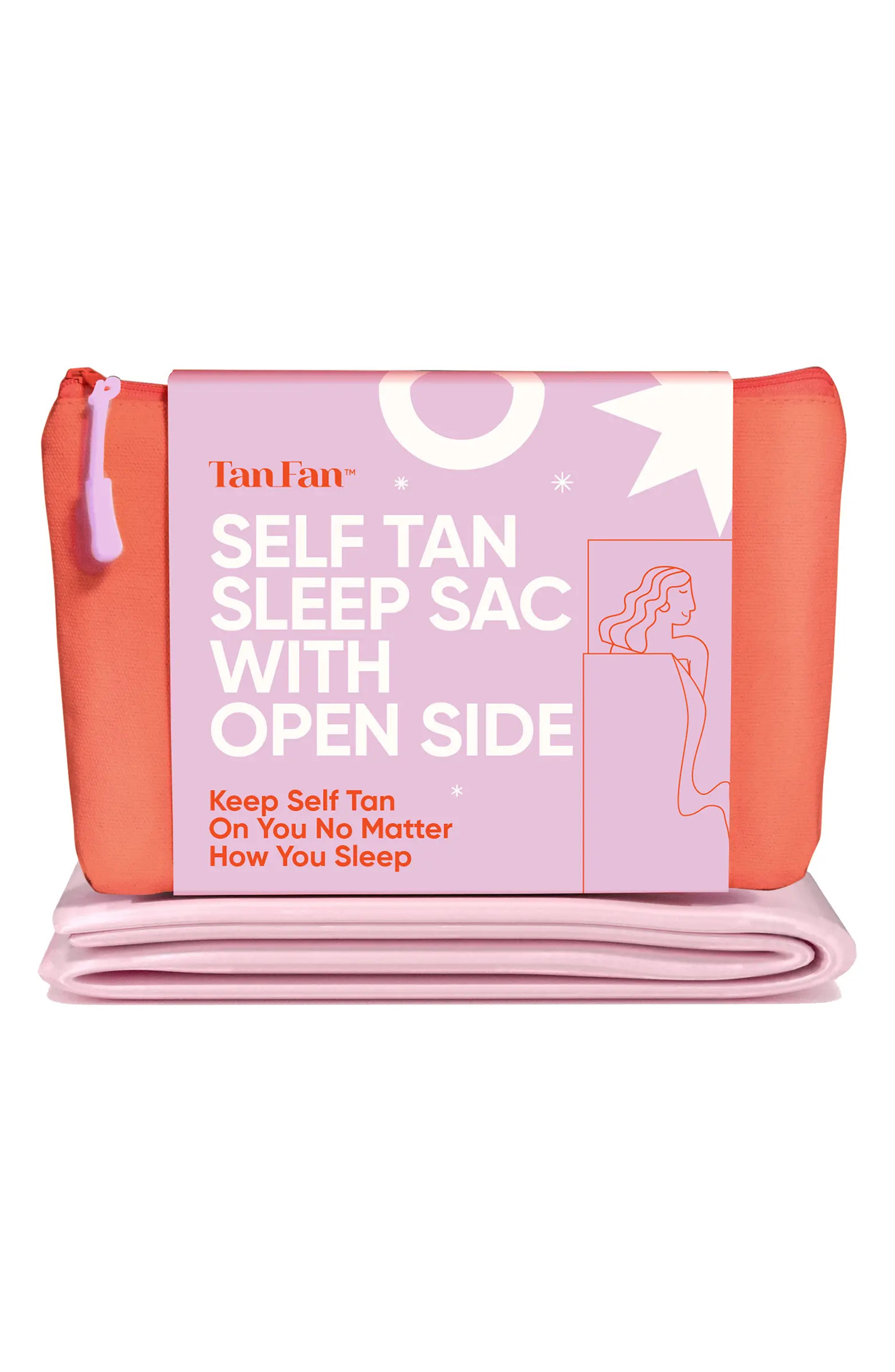 Self Tan Sleep Sac with Open Side in Pink | Nordstrom