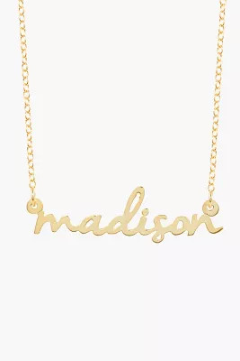 Brook & York Custom Mini Nameplate Necklace | Anthropologie (US)