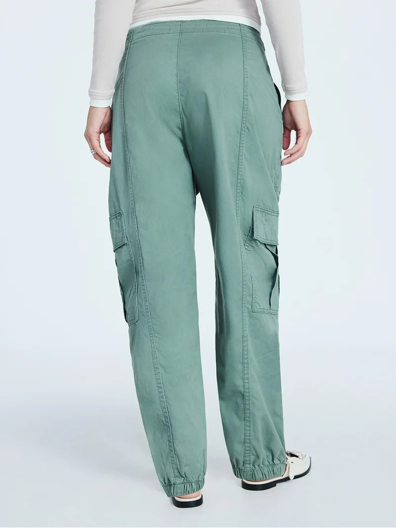 Scoop Women’s and Women's Plus Cotton Utility Jogger Pants, Sizes XS-4X | Walmart (US)