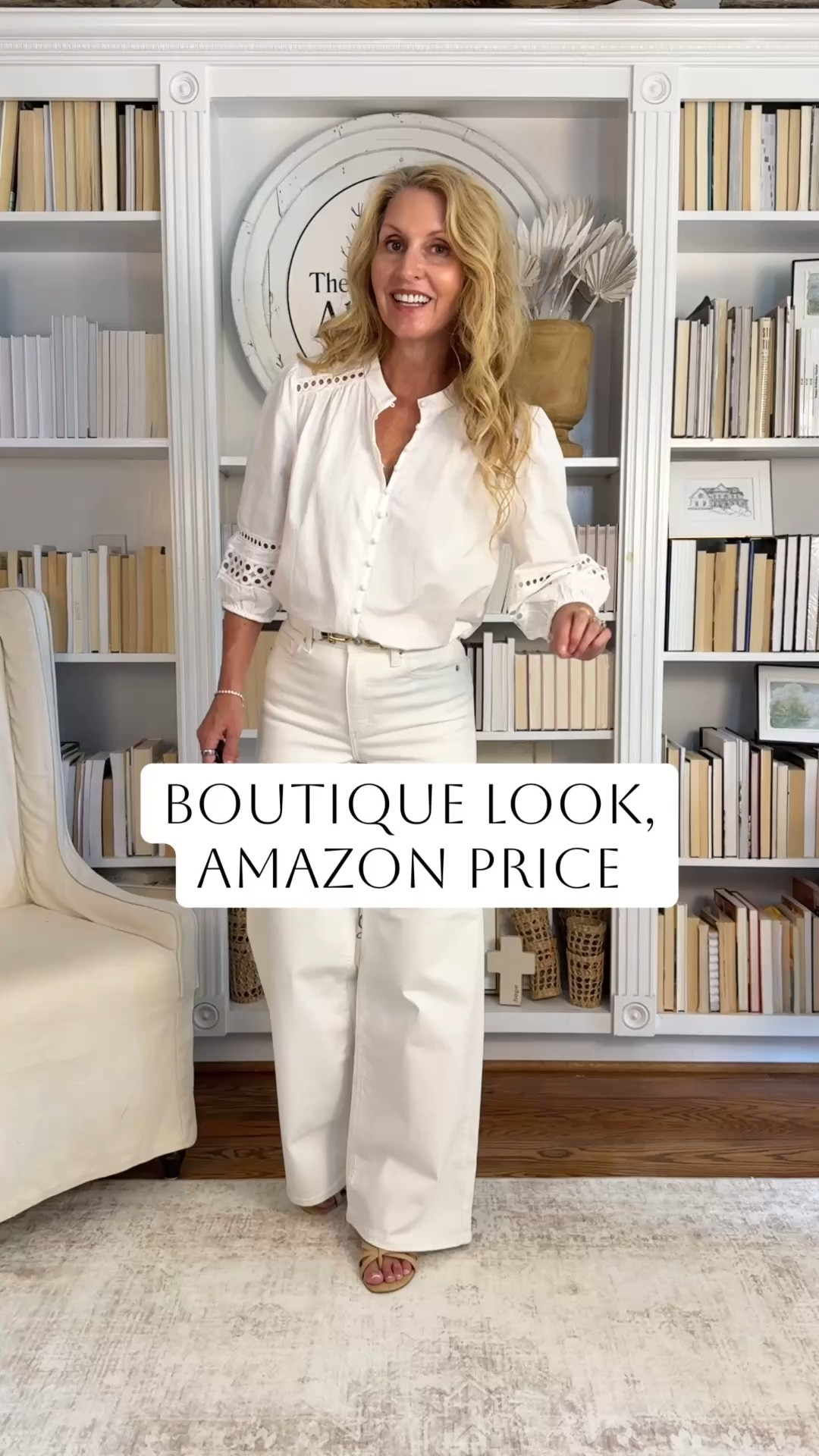 Giving elevated boutique vibes without the boutique price tag 🤍 
Thanks Amazon! 
Wearing a small in top and a 4 in jeans 

amazon fashion, boutique style top, affordable fashion, amazon finds, chic tops, elevated basics, neutral fashion, classic style, budget friendly fashion, everyday outfits, amazon outfit ideas, feminine tops, stylish amazon finds
Bsubseach 
#AmazonFashion #AmazonFinds #BoutiqueStyle #AffordableFashion #NeutralStyle #ClassicFashion #AmazonStyle #EverydayStyle

#LTKdayinmylife #LTKootd #LTKOver40