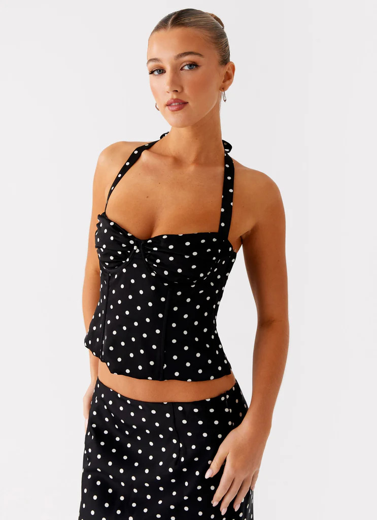 Breanne Top - Black Polka Dot | Peppermayo (Global)