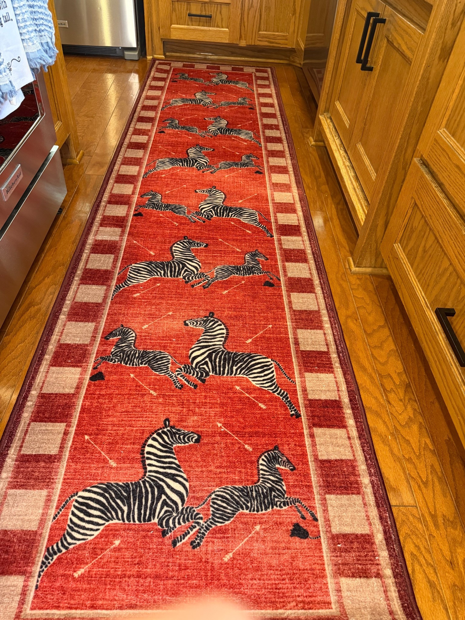 Love my new Scalamandré X Ruggable runner!