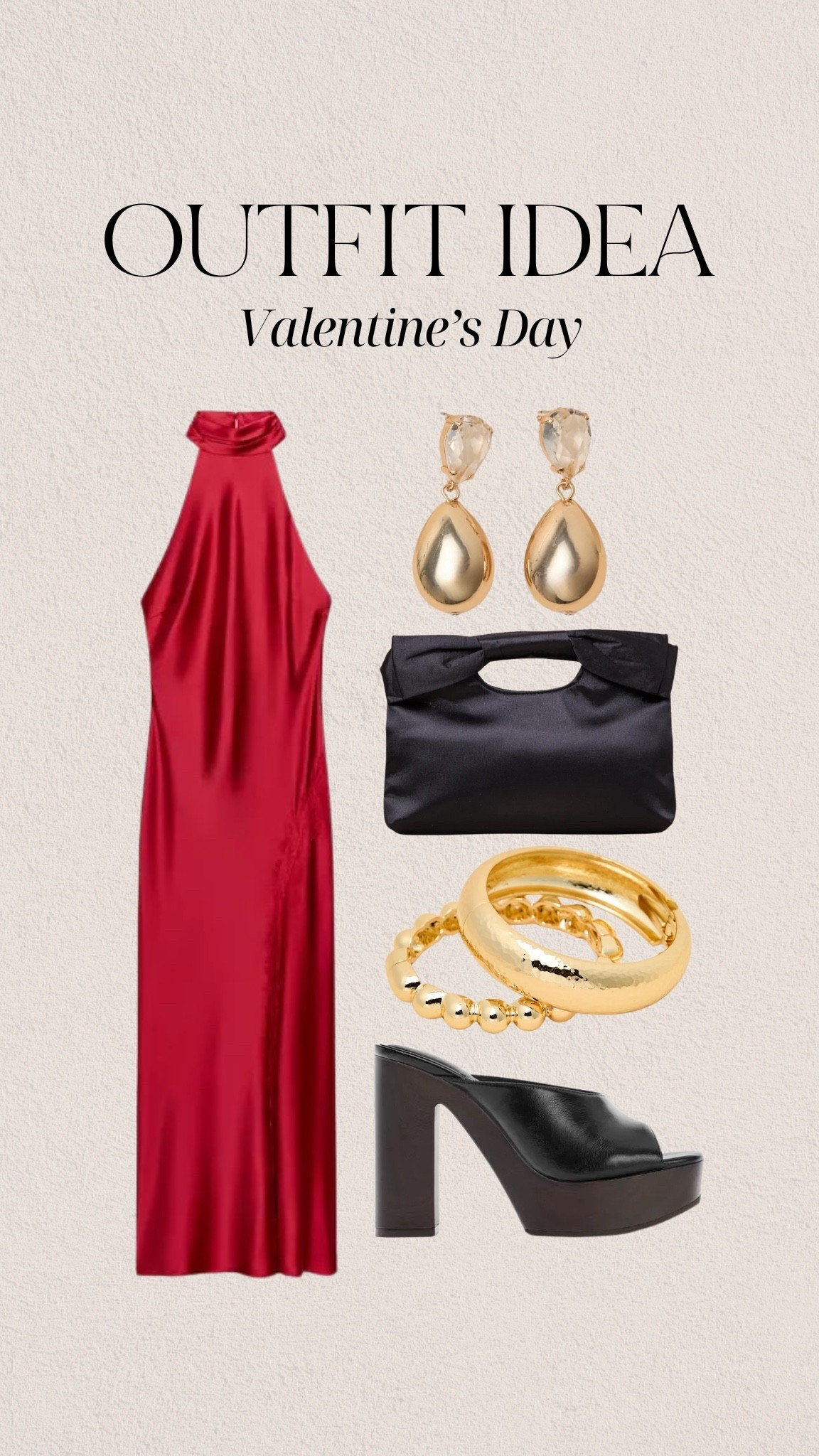 Valentine’s Day outfit idea! ❤️

Red dress, long dress, midi dress, black heels, gold bangles, gold bracelet, black clutch, black purse, gold earrings

#LTKootd #LTKgrwm #LTKValentine