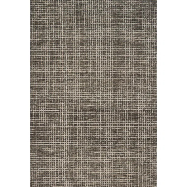Bourque Plaid Hand Hooked Charcoal Area Rug | Wayfair Professional