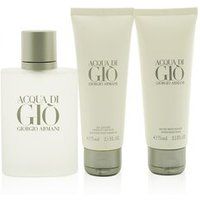 Acqua Di Gio Coffret: Eau De Toilette Spray 100ml/3.4oz + All Over Body Shampoo 75ml/2.5oz + A/S Bal | Stylemyle (US)