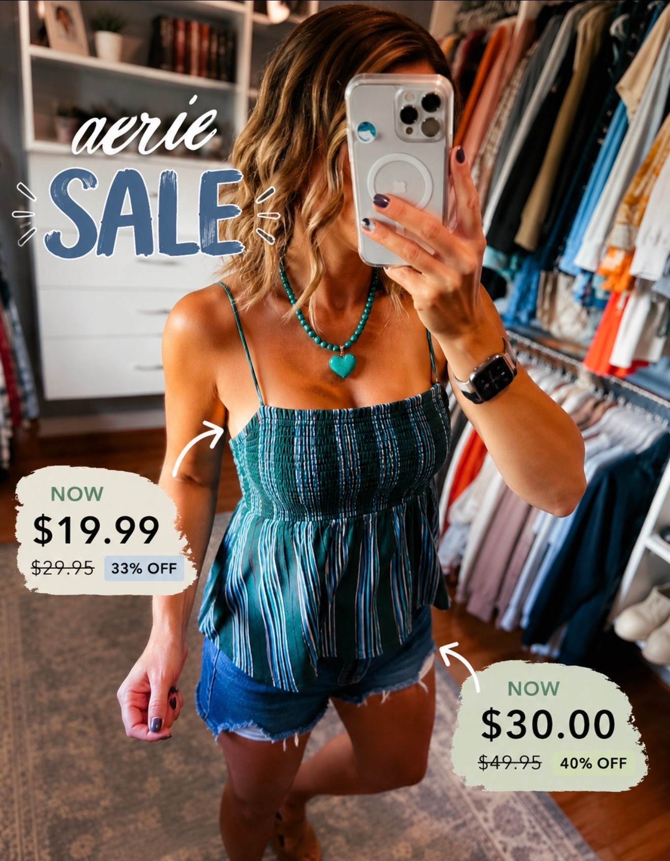 This top is DARLING!! 🩵💚💙
Top/medium
Shorts/ medium
Sandals/ tts

#LTKSeasonal #LTKSaleAlert #LTKOver40