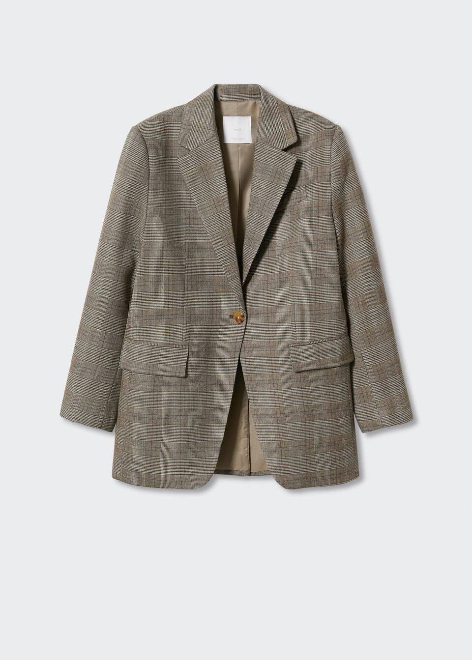 Check suit blazer -  Women | Mango USA | MANGO (US)