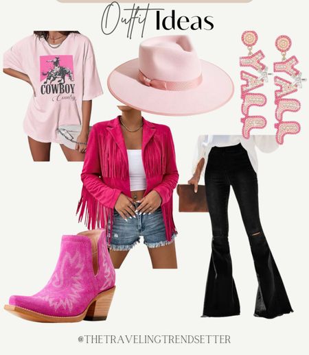 Western fashion - Valentine’s Day - Nashville - Amazon fashion - flares - denim - earrings - booties - western tee - hat - cowboy hat - cowgirl - rodeo - NFR - country concert outfit 

#LTKworkwear #LTKstyletip #LTKfindsunder100